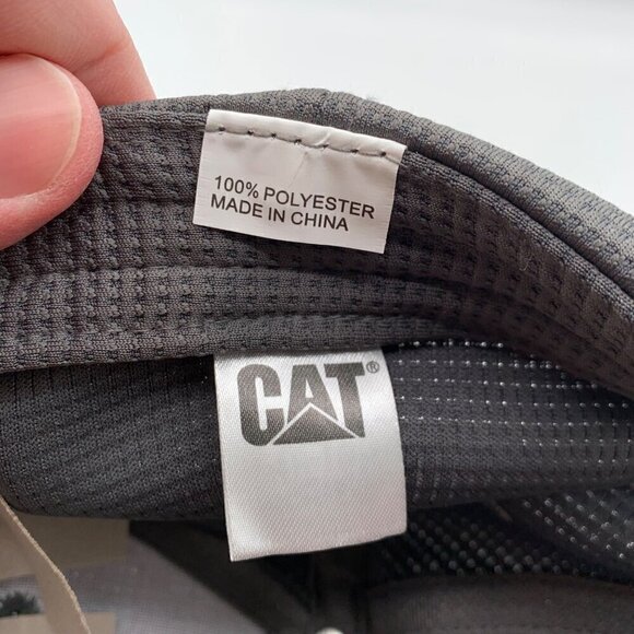 CAT Racing NASCAR Mens Gray Black Strapback Hat - Picture 5 of 5